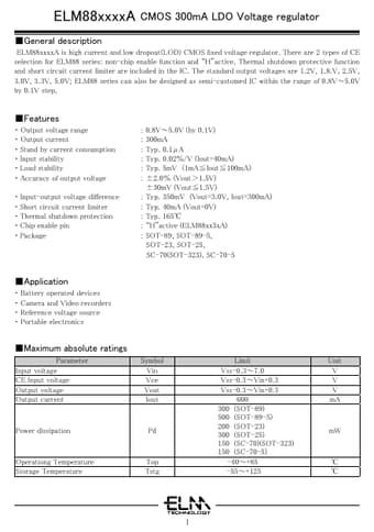  Datasheet Preview Page 1
