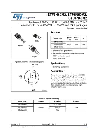  Datasheet Preview Page 1