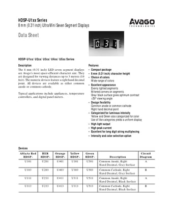  Datasheet Preview Page 1