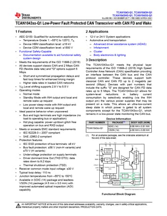  Datasheet Preview Page 1