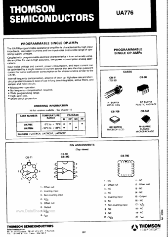  Datasheet Preview Page 1