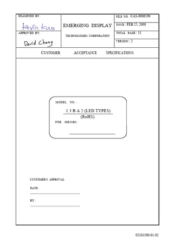  Datasheet Preview Page 1