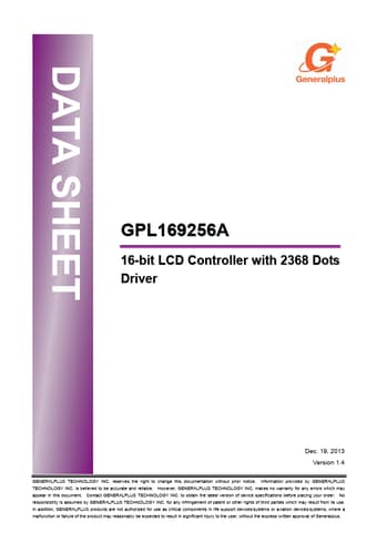  Datasheet Preview Page 1