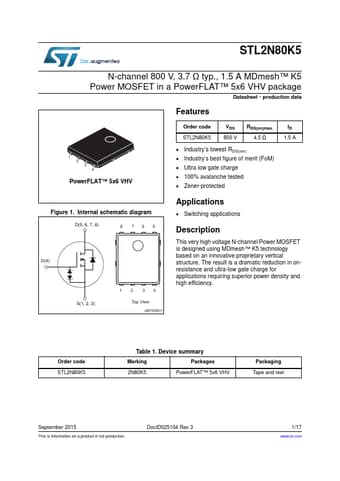  Datasheet Preview Page 1