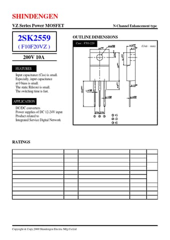  Datasheet Preview Page 1