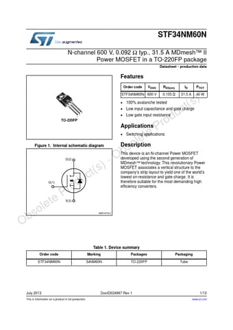  Datasheet Preview Page 1