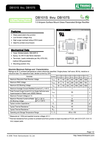  Datasheet Preview Page 1