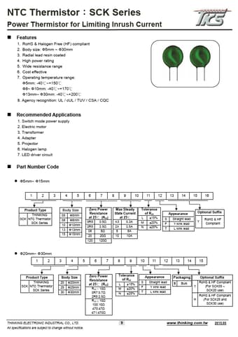  Datasheet Preview Page 1