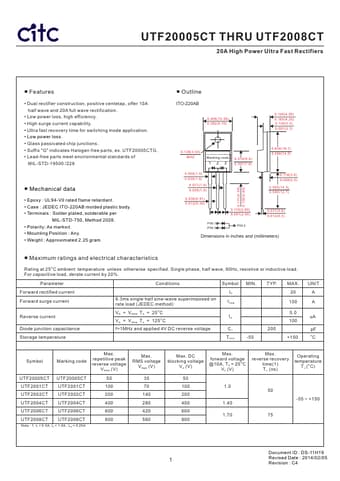  Datasheet Preview Page 1
