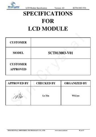  Datasheet Preview Page 1