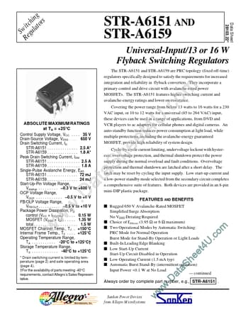  Datasheet Preview Page 1
