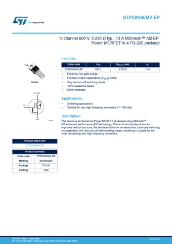  Datasheet Preview Page 1