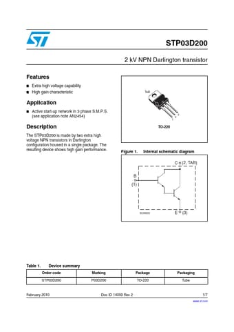  Datasheet Preview Page 1