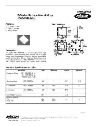  Datasheet Preview Page 1