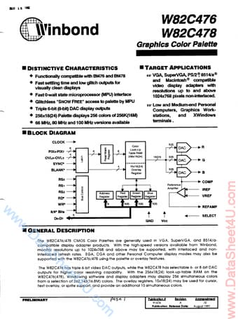  Datasheet Preview Page 1