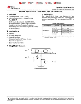  Datasheet Preview Page 1