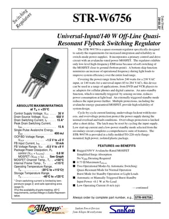  Datasheet Preview Page 1