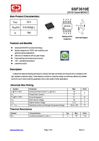  Datasheet Preview Page 1