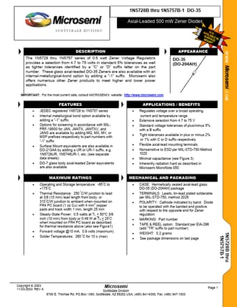  Datasheet Preview Page 1