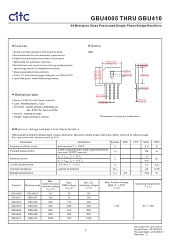  Datasheet Preview Page 1