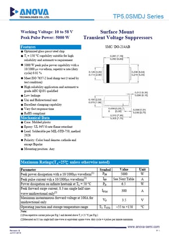  Datasheet Preview Page 1