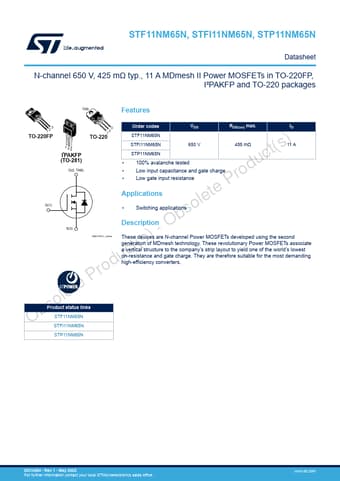  Datasheet Preview Page 1