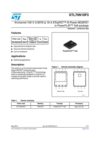  Datasheet Preview Page 1