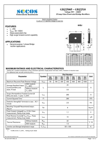  Datasheet Preview Page 1
