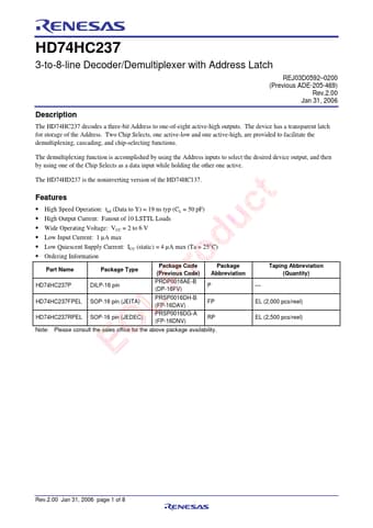  Datasheet Preview Page 1