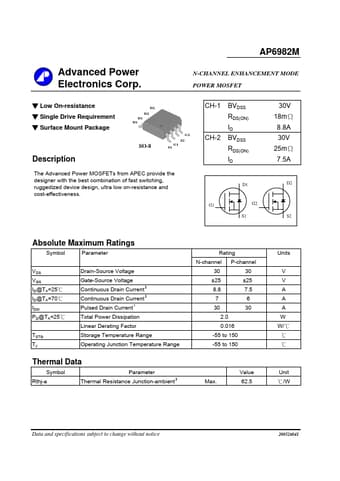  Datasheet Preview Page 1