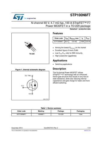  Datasheet Preview Page 1