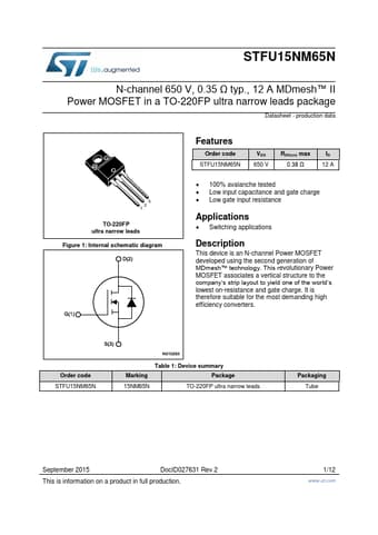  Datasheet Preview Page 1