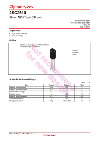  Datasheet Preview Page 1