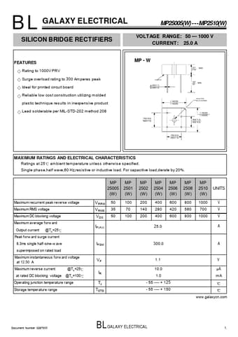  Datasheet Preview Page 1