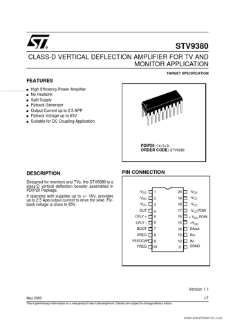  Datasheet Preview Page 1