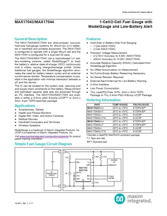  Datasheet Preview Page 1