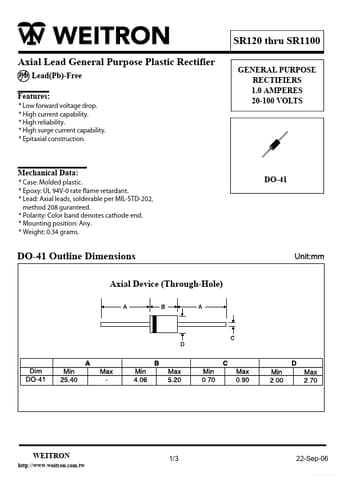  Datasheet Preview Page 1