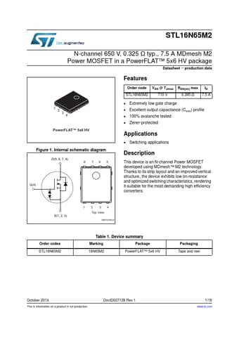  Datasheet Preview Page 1