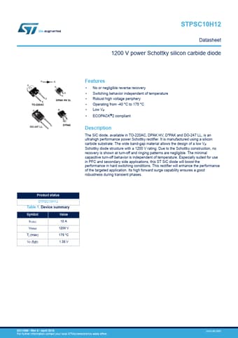  Datasheet Preview Page 1