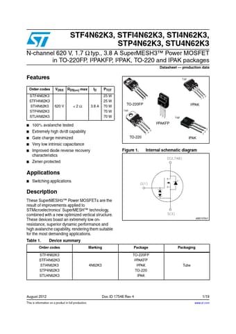  Datasheet Preview Page 1