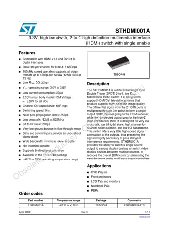  Datasheet Preview Page 1