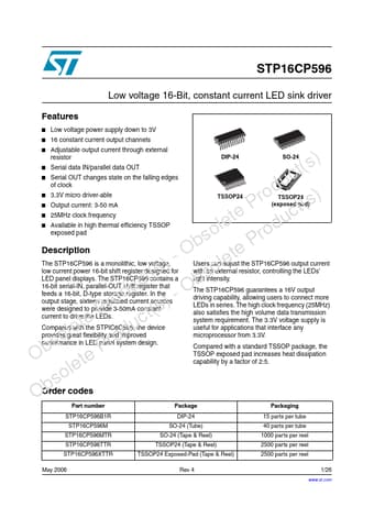  Datasheet Preview Page 1