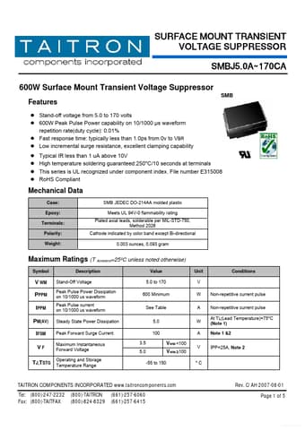  Datasheet Preview Page 1