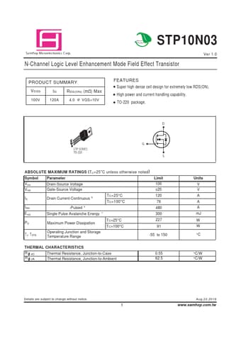  Datasheet Preview Page 1