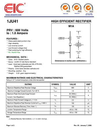  Datasheet Preview Page 1