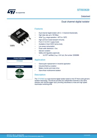  Datasheet Preview Page 1