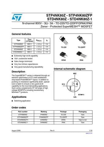  Datasheet Preview Page 1