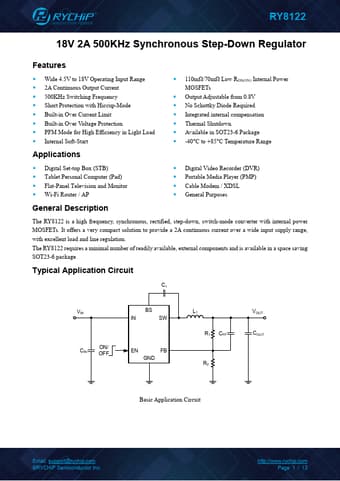  Datasheet Preview Page 1