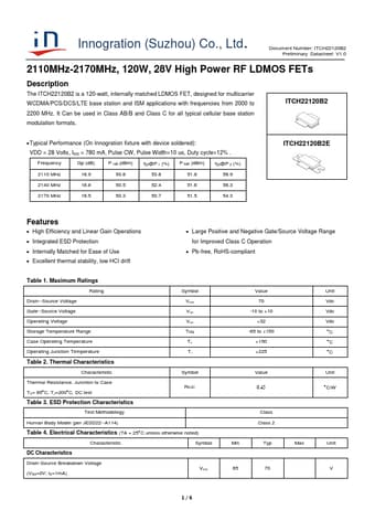  Datasheet Preview Page 1