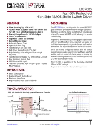  Datasheet Preview Page 1
